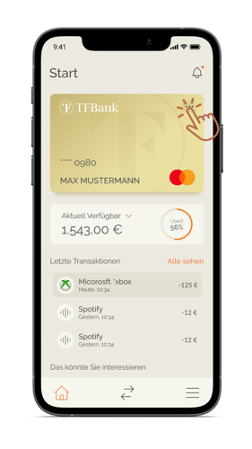 TF Bank Mobile App