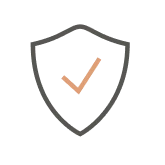 Icon Schutzschild als Zeichen für Schutz vor Phishing