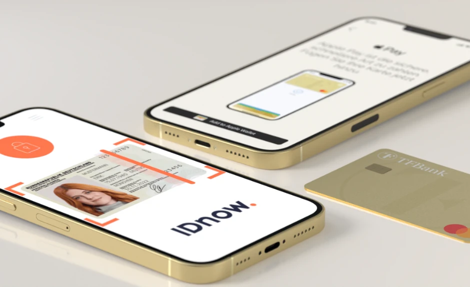 IDnow Identifzierung: Auf dem Handy-Bildschirm sieht man, wie ein Ausweisdokument durch IDnow identifiziert wird